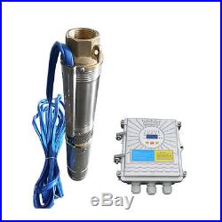 3 Inch, 550W Solar Submersible Deep Well Water Pump DC 48V With Controller