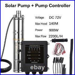 3 MPPT Controller Screw Solar Water Pump Deep Well Submersible Bore Hole Pump