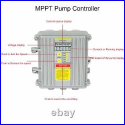 3 MPPT Controller Solar Water Pump 900W Submersible BoreHole DeepWell DC 72V