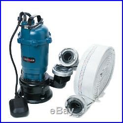 3100w Heavy Duty Submersible Electric Waste Dirty Pond Flood Sewage Water Pump