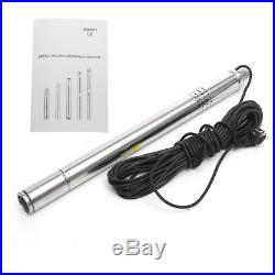 370W 50M 2'' Submersible Bore Water Jet Pump Deep Well 0.4'' Caliber 1m³/h