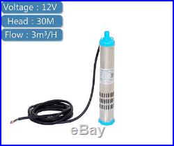396W DC 12V, 3M3/H Solar Brushless Submersible Deep Well Water Pump