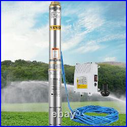 3HP/2.2KW 4 Borehole Deep Well Submersible Water Pump LONG LIVE + 20mCABLE