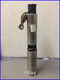 3NFL102-20-P4 Myers Rustler 1HP 20GPM Submersible Water Well Pump 230V 3 Wire