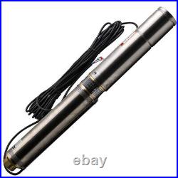 4 0.75HP Borehole Deep Well Submersible Water Pump 4000L/H LONG LIFE + CABLE