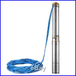 4 230V 74M 5.5m³/h Stainless Steel Submersible Deep Well Electric Water Pump