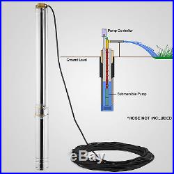 4 Borehole Deep Well Submersible Water Pump LONG LIVE + CABLE 1500W 135m Max