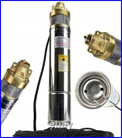 4 Deep Well Borehole Submersible Pump Clean Water 1100W 107m Head StainlessStee