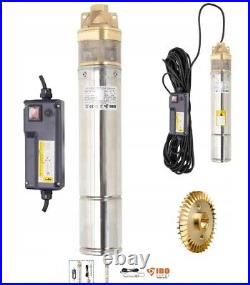 4 Deep Well Borehole Submersible Pump Clean Water 1500W 140m Head StainlessStee