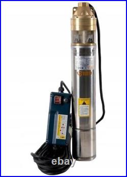 4 Deep Well Borehole Submersible Pump Clean Water 1500W 140m Head StainlessStee