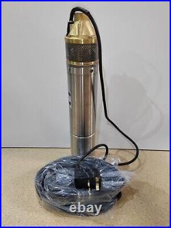 4 Deep Well Borehole Submersible Pump Clean Water 1500W 140m Head StainlessStee