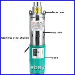 48V/60V 380W Lift Max 55M 1.2M³/H Deep Well Submersible Water Pump Powered Pump