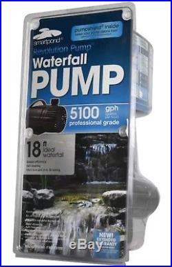 5,100 GPH 18ft. Smartpond Submersible Waterfall Pond Water Pump Landscape Garden