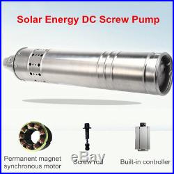 500W 24V 50M DC Submersible Steel Deep Well Solar Energy Power Water Pump Supply