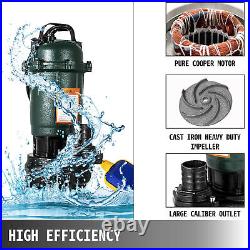 500W Submersible Pump Sewage Water Pump 20M Hose Drainage Irrigation Garden Tool