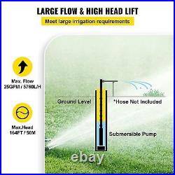 750w Borehole Deep Well Submersible Water Pump Borehole 1 Hp 40L/min FLOW RATE
