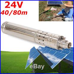 80M 24v DC Deep Well-Pump Stainless Solar Water Submersible MIT Energy Battery