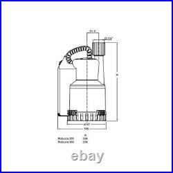 Abs Robusta 200ts Submersible Dirty Clean Water Drainage Pump 110v Big