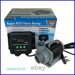 Aqua Eco Vario 10,000 S Sine Wave Water Pump Koi Pond Unions Uk Plug Coastalkoi