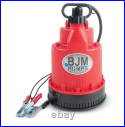 BJM Submersible 12 Volt Water Pump 1500 GPH 12524