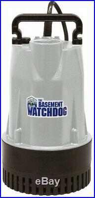 Basement Watchdog 1/2 HP Submersible Sump Pump Water pumping Basement Flood Iron