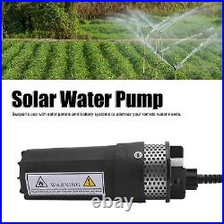 (Black)6.5L Solar Well Water Pump High Power 12V DC Solar Energy Submersible HD