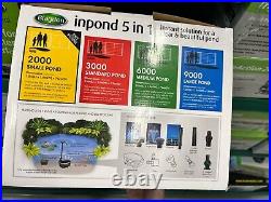 Blagdon Inpond 2000 5-in-1 Pond Pump Filter Uvc Led Light Submersible Fish Koi
