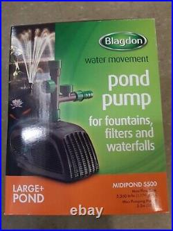 Blagdon pond pump for fountains, filters & waterfalls. Midipond 5500. Lge + Pond