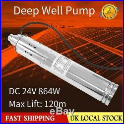 Borehole Deep Well Water Submersible Brushless Electric Solar Powered PUMP, 864W