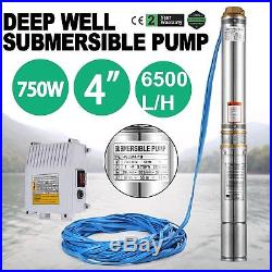 Borehole Pump Deep Well Water Flow Monitor Control Electric Submersible Garden
