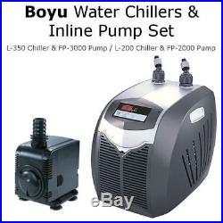 Boyu L Series Water Chillers & FP Series Submersible Inline Pumps