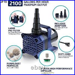 CYCLONE Water Pump for Ponds Fountains Waterfalls Water Circulation 2100 GPH