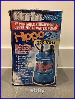 Clarke Hippo 2 250W 85 L/min Portable Submersible Water Pump Blue