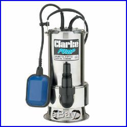 Clarke PVP11A 1½ 1100W 258Lpm 11m Head Submersible Stainless Steel Dirty Water