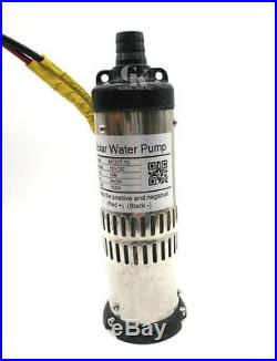 DC 12V, 65.6FT Stainless Brushless Solar Submersible Deep Well Water Pump 264W