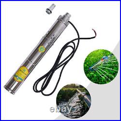 DC 24V 370W Solar Powered Water Pump Farm Ranch Submersible Bore Hole Deep Well