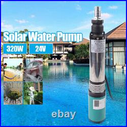 DC 24V 5m3/h Solar Water Pump Farm Ranch Submersible Bore Hole Deep Well Pump uk