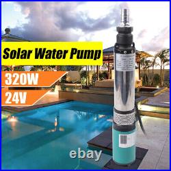 DC 24V Solar Power Water Pump DC 24V 320W Deep Well Submersible Pump 5m³/h