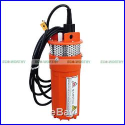 DC 24V Submersible Deep Well Water Pump Solar Battery for Pond Garden Watering