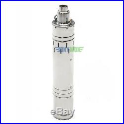 DC 48V Solar Deep Well Screw Submersible Water Pump 528W, Stainless Steel, 3.5'