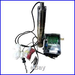 DC 72V Brushless Solar Deep Well Submersible Pump 1200W Screw Water Pump, 590.5FT