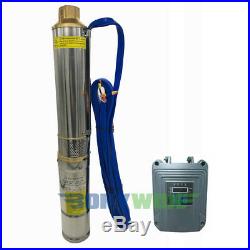 DC 72V Solar Brushless Deep Well Submersible Pump 1100W Centrifugal Water Pump