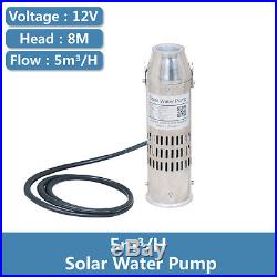 DC Brushless Solar Water Pump 12V 5m3/h Submersible Pump/PV Fountain Pump 8mHead