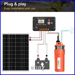 DC HOUSE 120W Solar Powered Pump Kit 12V DC Deep Well Submersible Water Pump