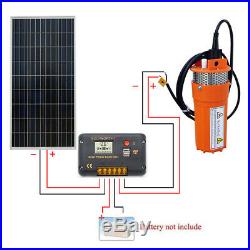 DC Submersible Well 12V Solar Water Pump &160W Poly Solar Moduel &15A Controller