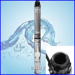 DEEP SUB WELL SUBMERSIBLE PUMP 1.5HP STAINLESS STEEL BODY WATER UNDERWATER 33GPM