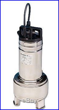 DOMO15VXSG/B Submersible Dirty Water Pump with Vortex Impeller (Single Phase)