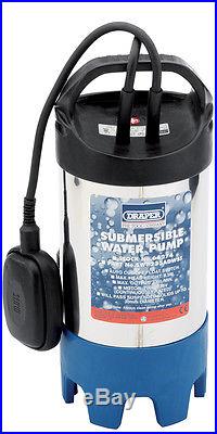 DRAPER 235L 700W 230V Stainless Steel Body Submersible Dirty Water Pump 64274