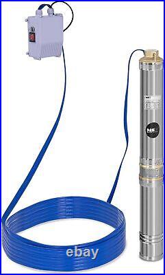 Deep Well Pump Submersible Water Pump Garden Max flow rate 6,000l/h 550W 58m New