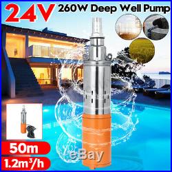Deep Well Submersible Pump 24V 50M Max Lift Solar Powdered Water Pump